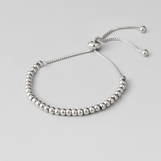 Niloya Beaded Silver Bracelet