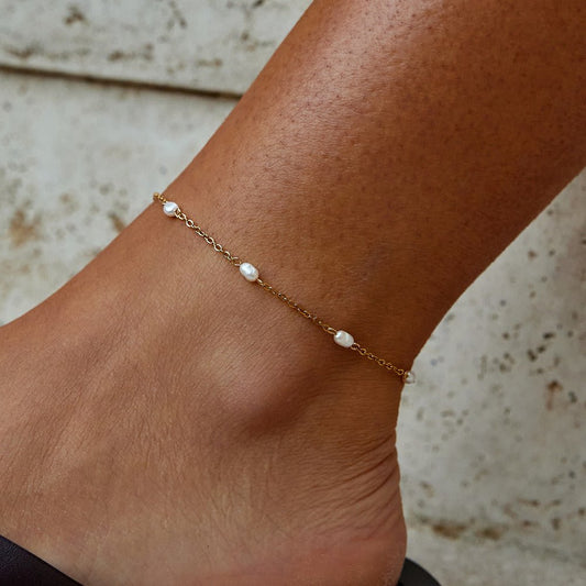 Nura Freshwater Pearl Anklet
