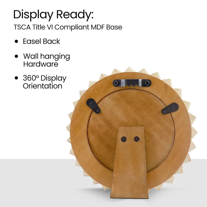 Palace Radiance Bone Inlay Round Picture Frame | 4x4