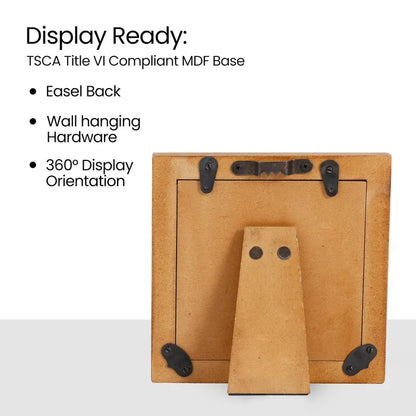 Pearlescent MOP & Resin Picture Frame | Black 4x4 Square