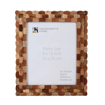 Handmade Picture Frame Artisan Hive Collection Wood Beige & Brown – 3 Sizes, for tabletop or wall display
