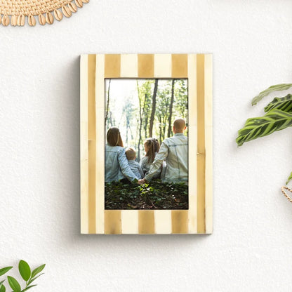Picture Frame Holiday Decor Collection Bone Inlay White – 4x6 & 5x7"