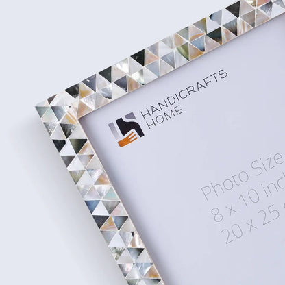 Picture Frames Pearlescent Abyss Collection Mother of Pearl White 3 Sizes