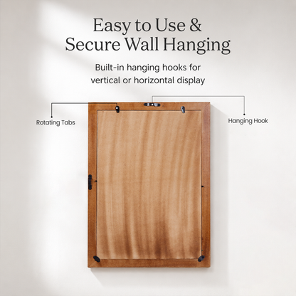 Handmade Poster Frame Classic Blue Bone Inlay, 20 Sizes, for wall display