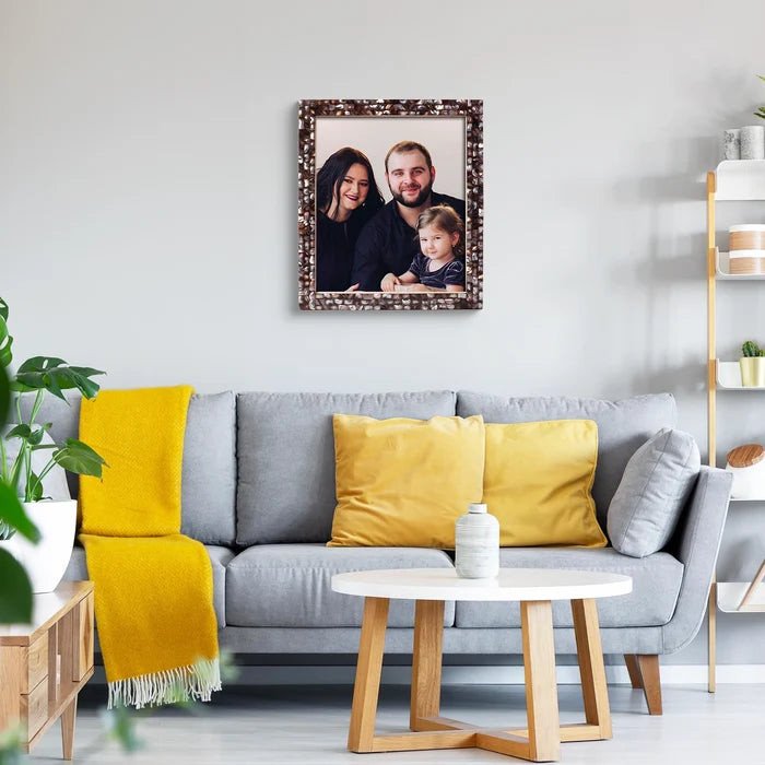 Handmade Poster Frame Mother of Pearl Collection, Grey, 20 Sizes, for wall display