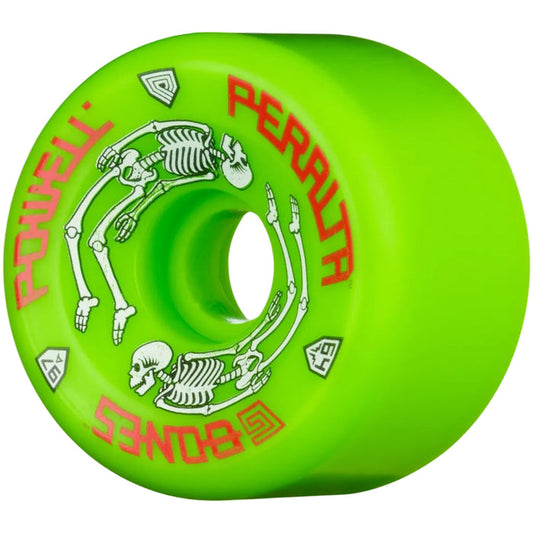 Powell Peralta G-Bones Skateboard Wheels 64mm 97a - Green (4 pack)