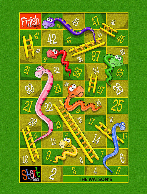 Small Snakes &amp; Ladders Play Blanket