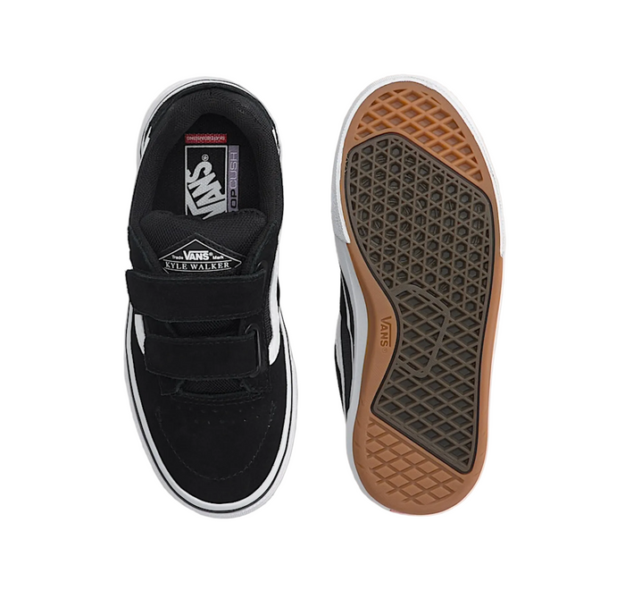 Vans Little Kids Skate Kyle Walker Wafflecup V Shoe - Black/White