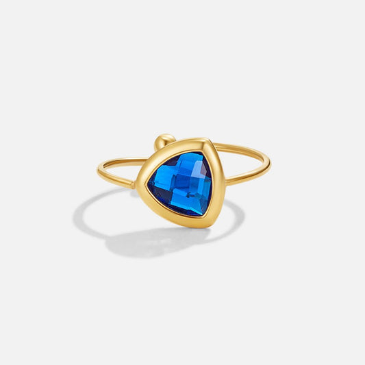 Via Sapphire Blue Ring
