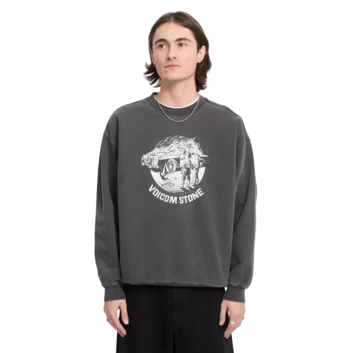 Volcom Lifer Crew - Washed Black